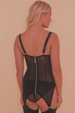 Marnie Retro Girdle Dress - Black -