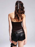 Steampunk Strap-on Face Mask - Brown