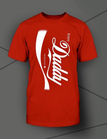 Enjoy Men's T-Shirt, Coke Logo - Red -