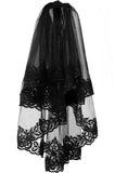 Mystic Mourning Veil - Black - One Size