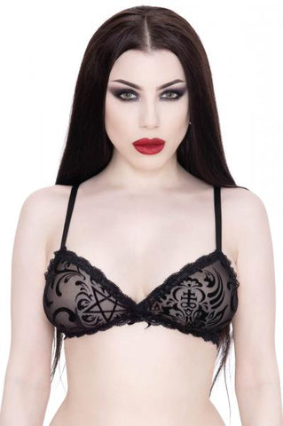 My Soul to Creep Bralet - Black -