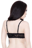 My Soul to Creep Bralet - Black -