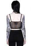 Terrorizer Fishnet Top - Black -