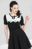 Cheri Knit Sweater Top - Black/White -