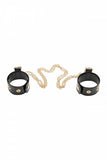 Regalia Chain Detail Cuffs - Black - One Size