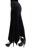 Roses are Dead Velvet Maxi Skirt - Black -