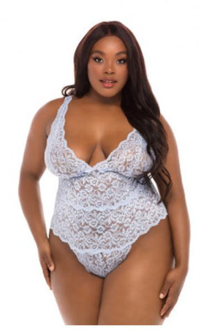 Lunette Lace Teddy - Brunnera Blue - Size