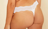 Ceylon Modal Low Rise Thong - White -