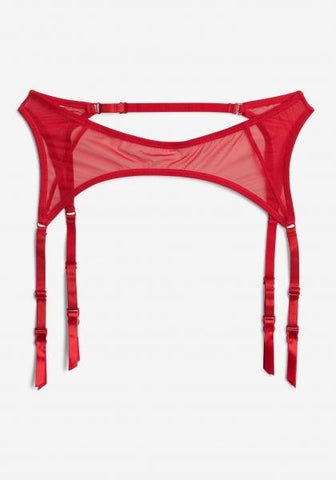 Push Garter Belt - Red -