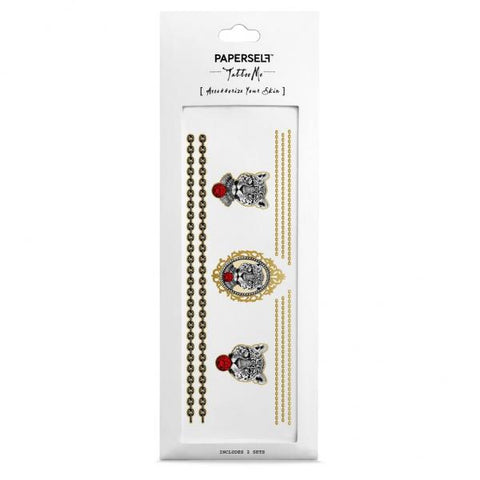 Ruby the Leopard Temporary Tattoo Stickers