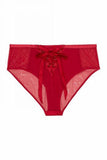 Aysha Caged High Waisted Brief - Red - Size US