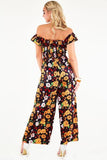 Aurora Off-Shoulder Jumpsuit with Pockets -