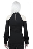 Kassandra Cold Shoulder Top - Black -