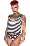 Never Trust the Living Cami - Black/White -
