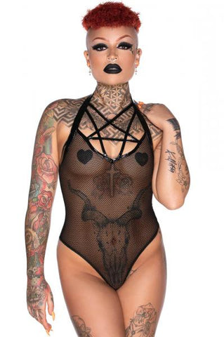 Shot Thru the Heart Bodysuit - Black -