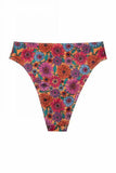 Floral 70's High Leg High Waist Brief -