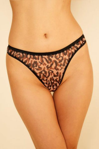 Soire Confidence Classing Thong - Leopard Print -
