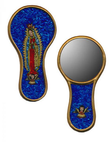 Small Guadalupe Hand Mirror