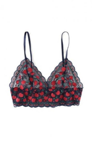 Cheery Cherry Bralette - Navy