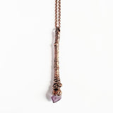 Sticks and Stones Amethyst Wand Necklace
