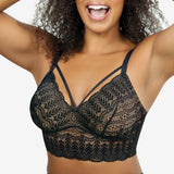 Mia Lace Bralette - Black -