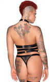 Hell Kitty Fishnet Bralette - Black -