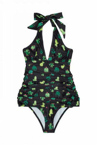 Cactus Skirted Swimsuit -