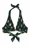 Cactus Ruched Triangle Bikini Top -