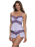 Myra Modal and Lace Cami and Short Set - Pastel Lilac -