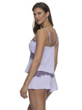 Myra Modal and Lace Cami and Short Set - Pastel Lilac -