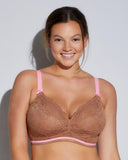 Campania Curvy Bralette - Tre/Light Fuchsia -