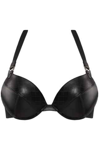 Femme Fatale Super Push Up Wired Padded Bra - Black -