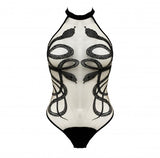 Medusa Bodysuit - Black -