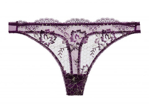 Evelina G-String - Aubergine -