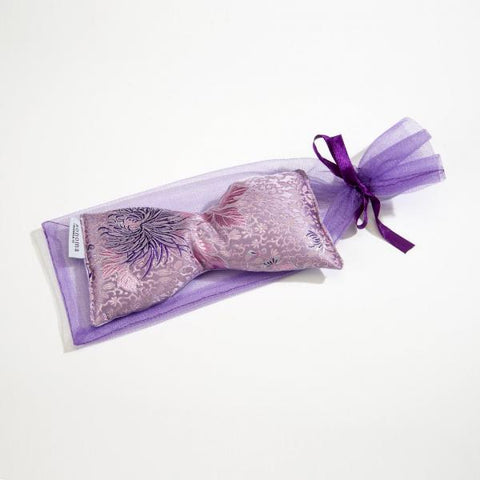 Lavender Eye Pillow in Chrysanthemum Brocade Fabric