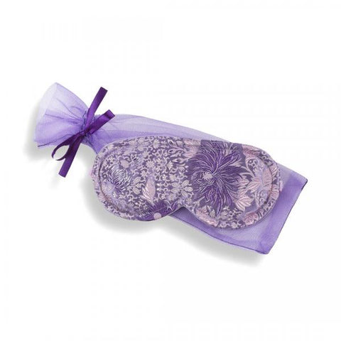 Lavender Sleep Mask in Chrysanthemum Brocade