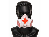 Red Cross Nurse Gas Mask - White/Red