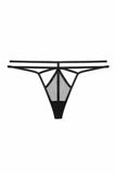 Everleigh Black Open Ring Thong -