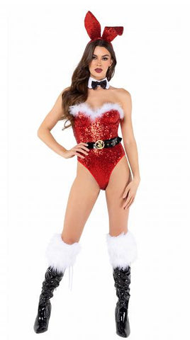 6 Piece Playboy Holiday Bunny - Red -
