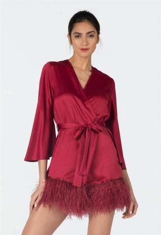 Swan Cover Up - Sangria -