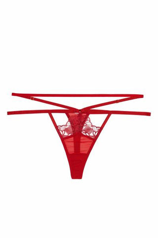 Iris Slider Thong - Red -