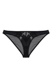 Ember Lace and Mesh Brief - Black -