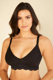 Ceylon Modal Curvy Bralette - Black -