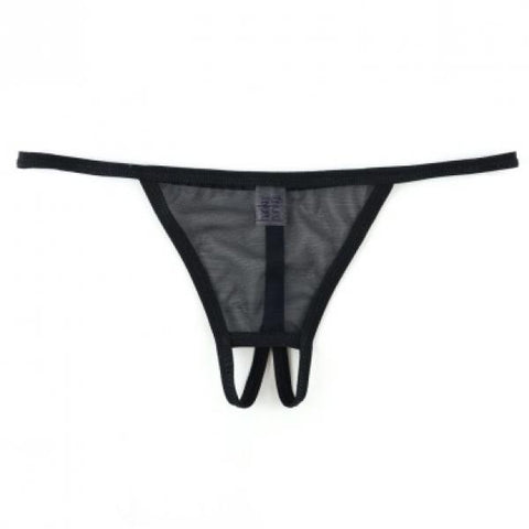Ouvert Mesh G-String - Black -