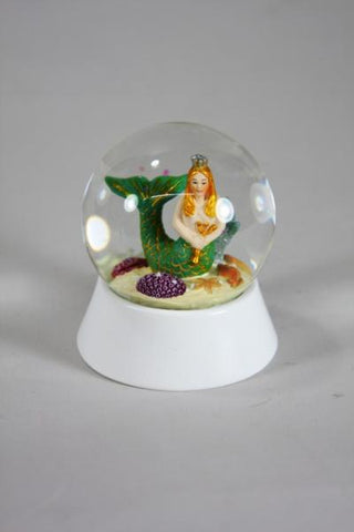 Mermaid Snowglobe - Small - 3"H X 2.75"D