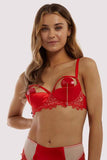 Anaise Quarter Cup Bra - Red -