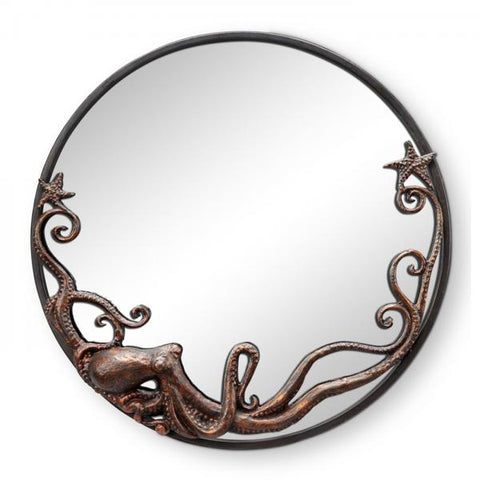 Octopus Round Wall Mirror