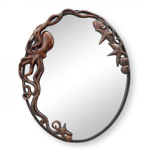 Octopus Oval Wall Mirror