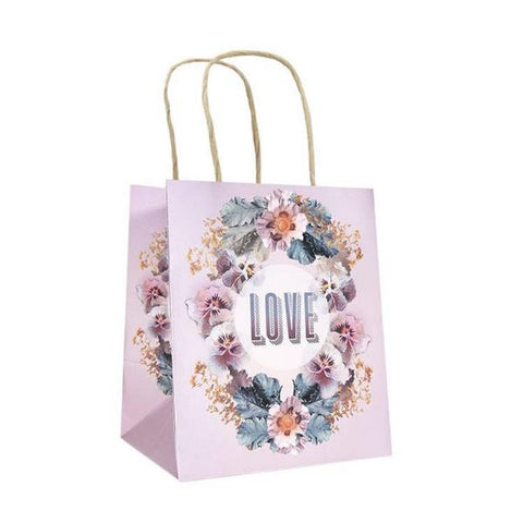 Papaya Mini Gift Bag - Pansy Love