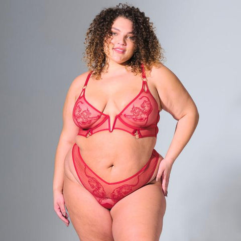 Tigris Thong - Crimson -